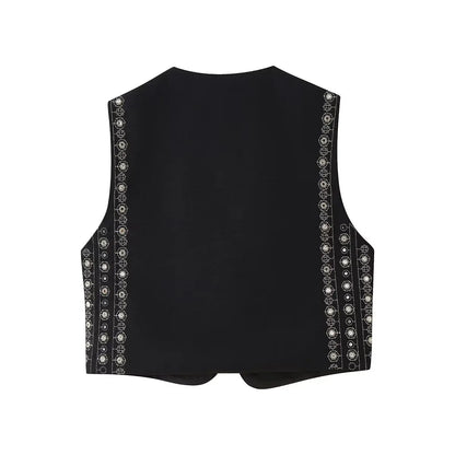 Sabelira | Women's Embroidered Sequin Boho Beach Piece