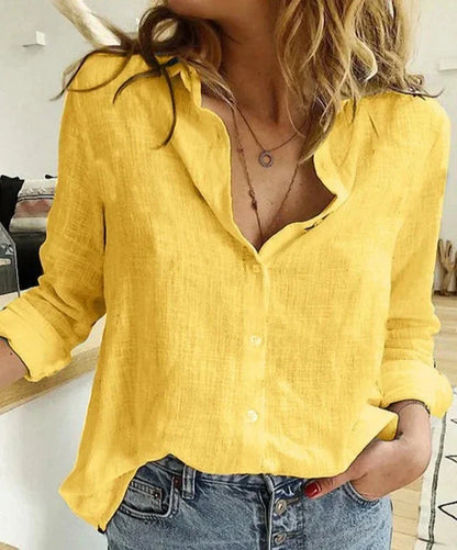 Calama | Women's Casual Button-Down Shirt Blouse