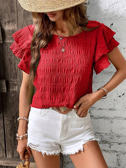 Salara | Women's Ruffle Summer Light Blouse