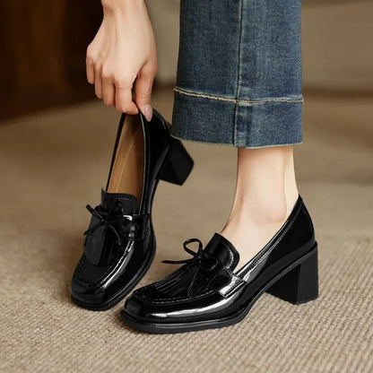 Lux | Women's Wide-Leg Workwear Tassel Heels