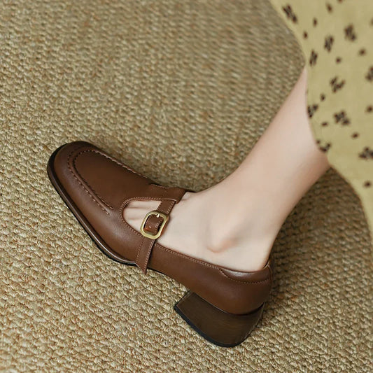 Mist | Women's Workwear T-Strap Mary Heels