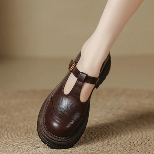 Moon | Women's Lace Casual T-Bar Heels