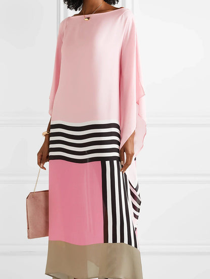Pandora | Women's Maxi Striped Lace Summer Dress