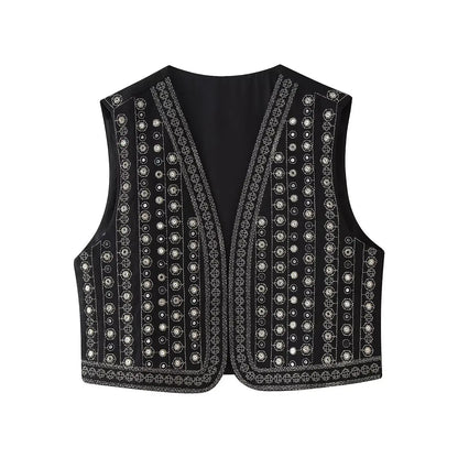 Sabelira | Women's Embroidered Sequin Boho Beach Piece
