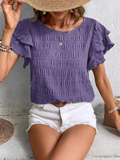 Salara | Women's Ruffle Summer Light Blouse