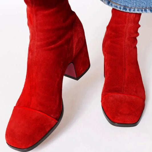 Milena | Women's Casual Square Toe Boots