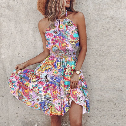 Rosalie | Women's Lace Halter Flowy Dress
