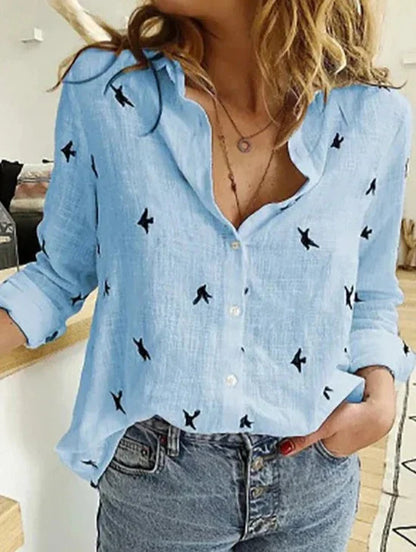 Calama | Women's Casual Button-Down Shirt Blouse