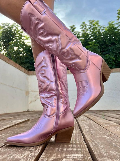 Dunja | Women's Casual Refined Metallic Boots