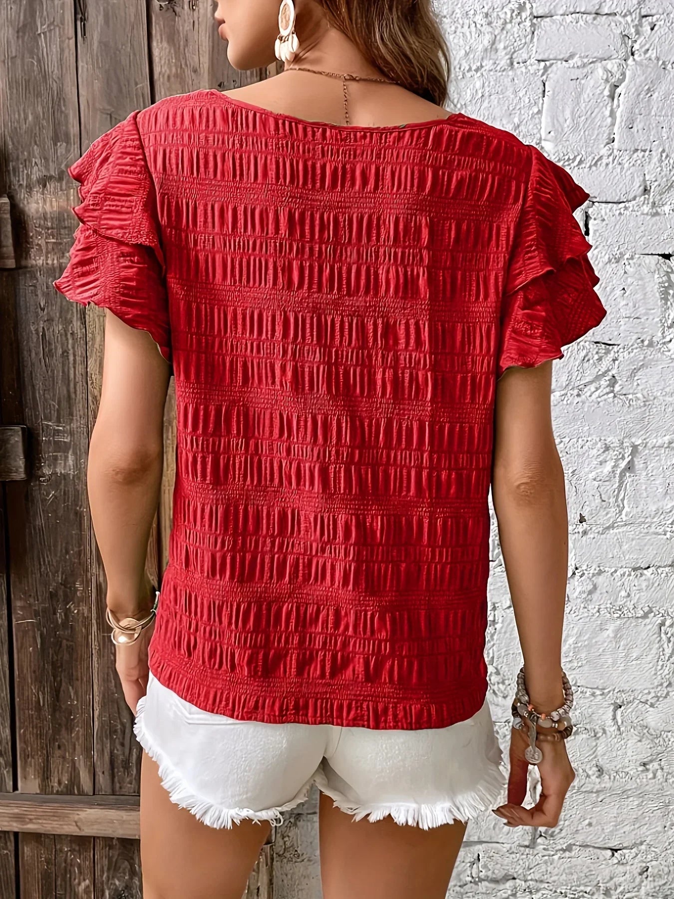 Salara | Women's Ruffle Summer Light Blouse