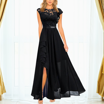 Armida | Women's Maxi Floral Sequin Lace Dress
