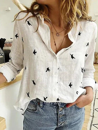 Calama | Women's Casual Button-Down Shirt Blouse