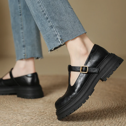 Moon | Women's Lace Casual T-Bar Heels