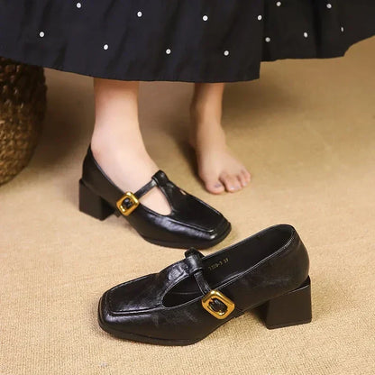 Lyra | Women's Lace Workwear Square Heels