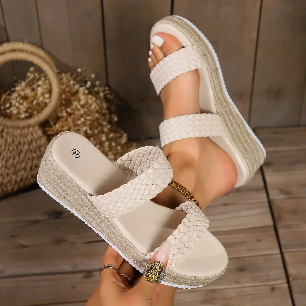 Gwen | Women's Summer Cushioned Wedge Sandals