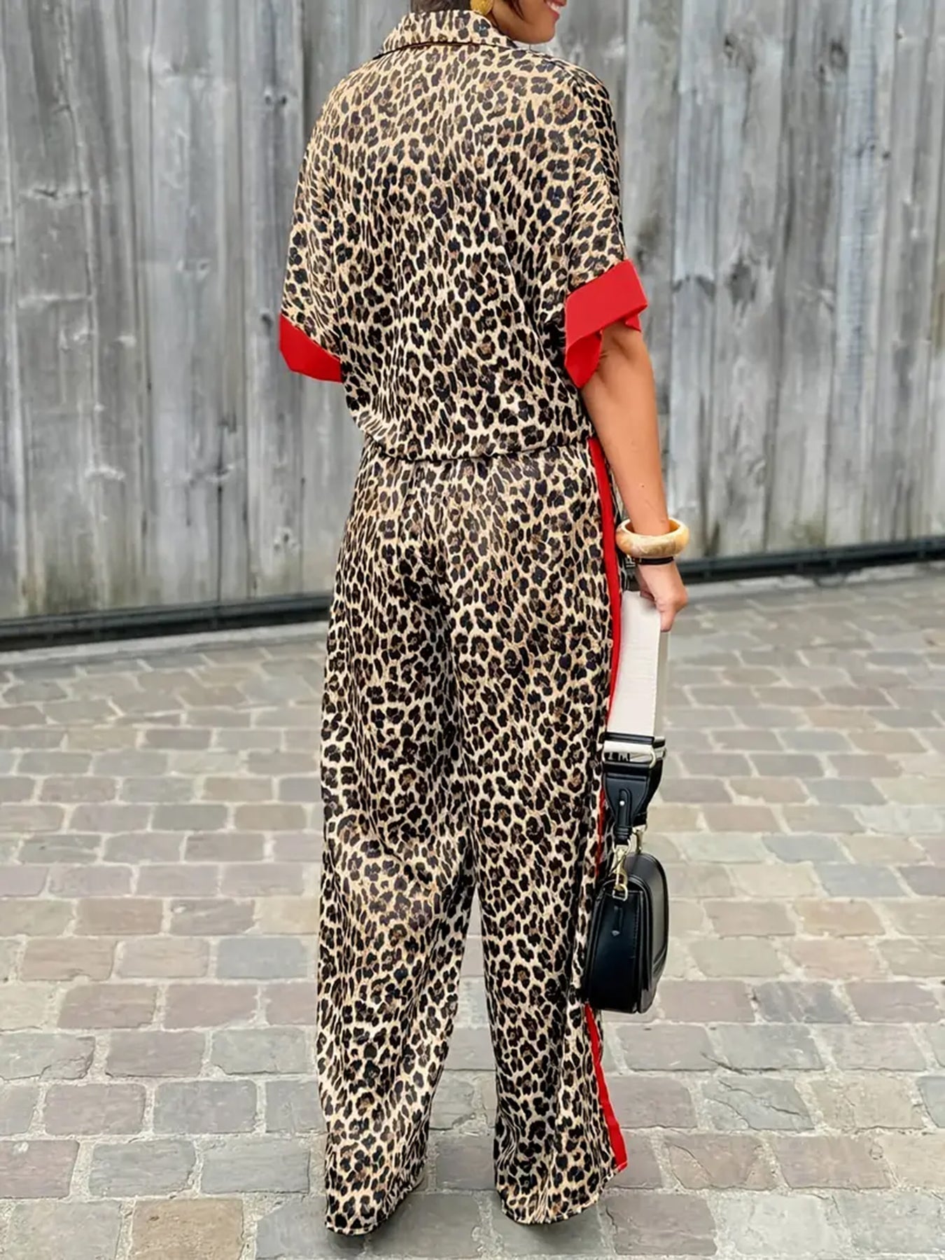 Fabiana | Women's Animal-Print Wide-Leg Beach Piece