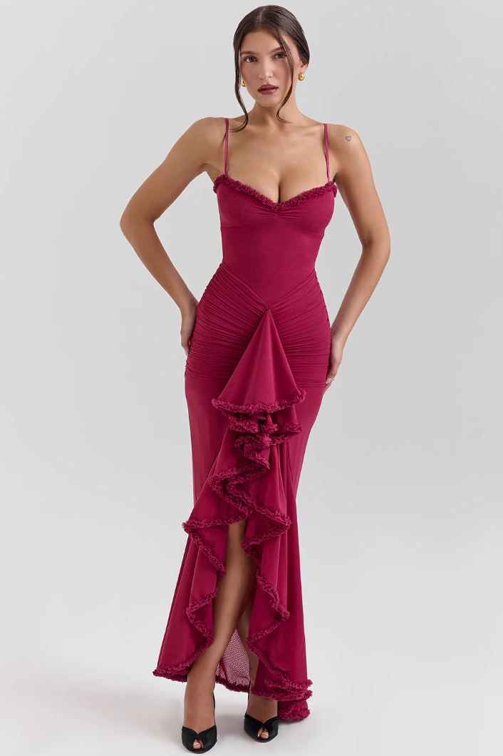 Delora | Women's Lace Ruffle Wedding Dress