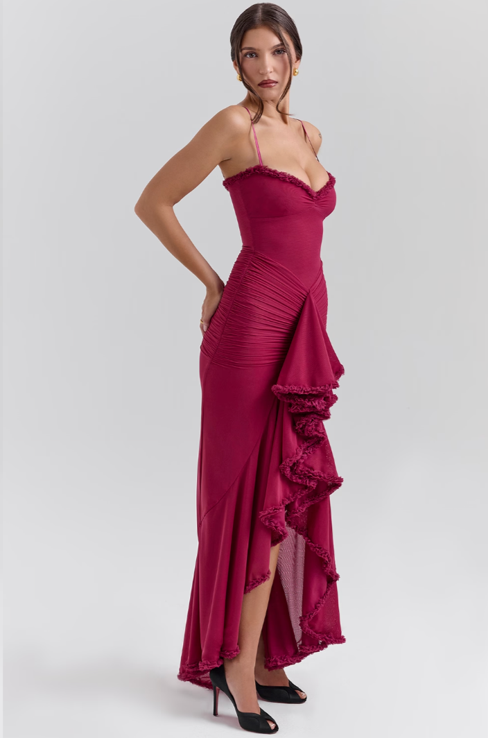 Delora | Women's Lace Ruffle Wedding Dress
