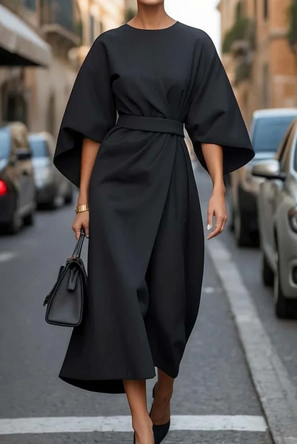 Sol | Women's Puff-Sleeve Wedding Refined Dress