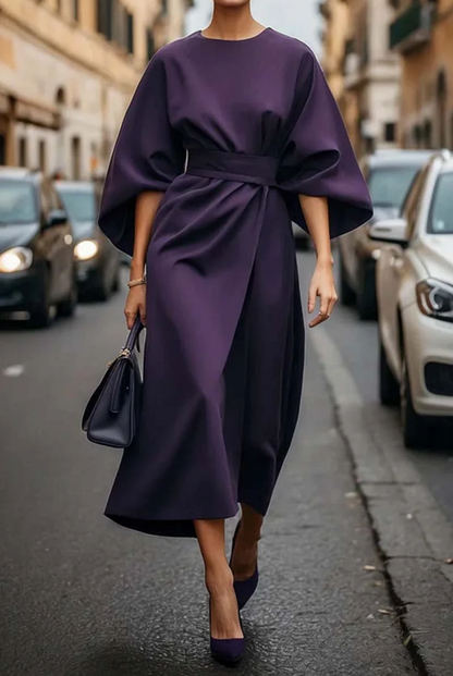 Sol | Women's Puff-Sleeve Wedding Refined Dress