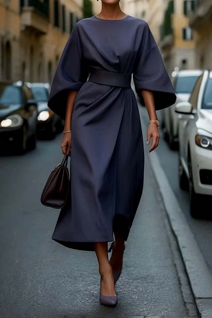 Sol | Women's Puff-Sleeve Wedding Refined Dress