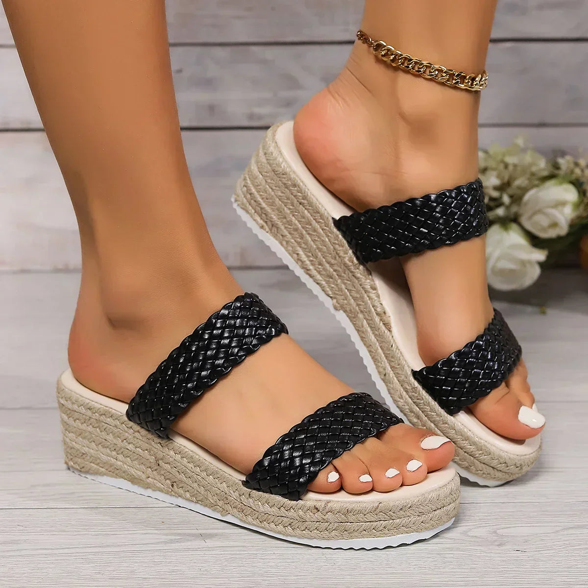 Gwen | Women's Summer Cushioned Wedge Sandals