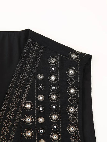 Sabelira | Women's Embroidered Sequin Boho Beach Piece