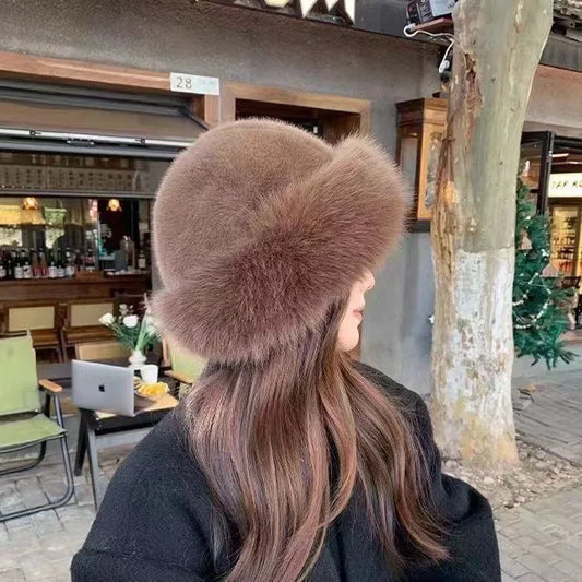 Alva | Women's Cozy Fluffy Hat Piece