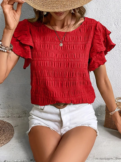 Salara | Women's Ruffle Summer Light Blouse