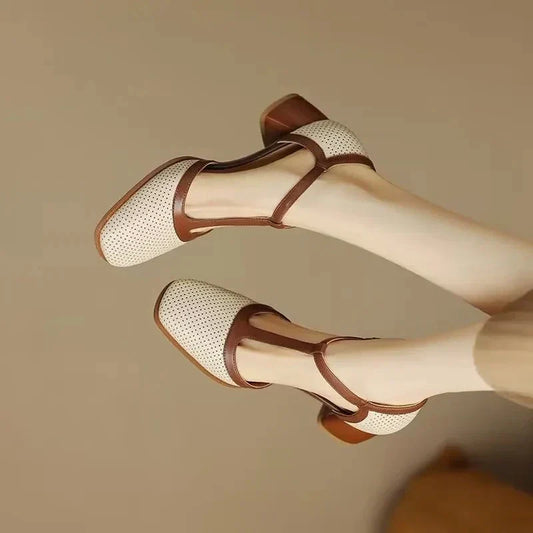 Opal | Women's Lace Cut-Out Workwear Heels