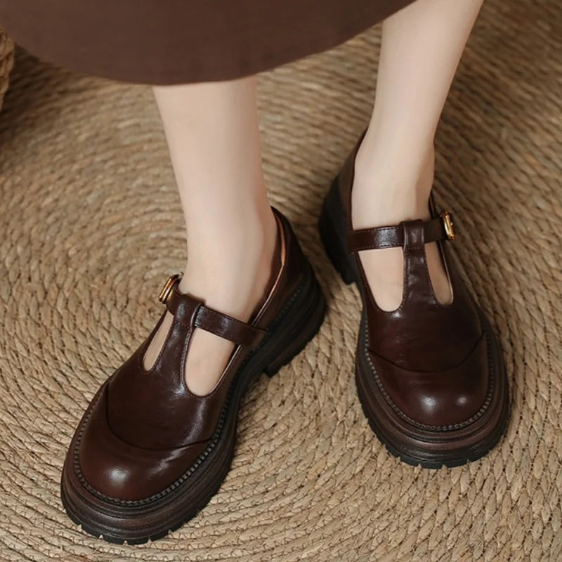 Moon | Women's Lace Casual T-Bar Heels