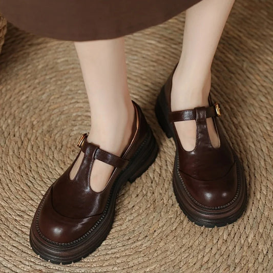 Moon | Women's Lace Casual T-Bar Heels