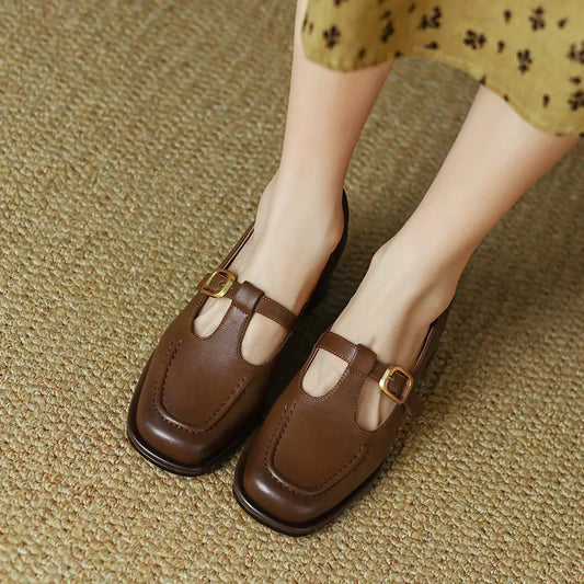 Mist | Women's Workwear T-Strap Mary Heels