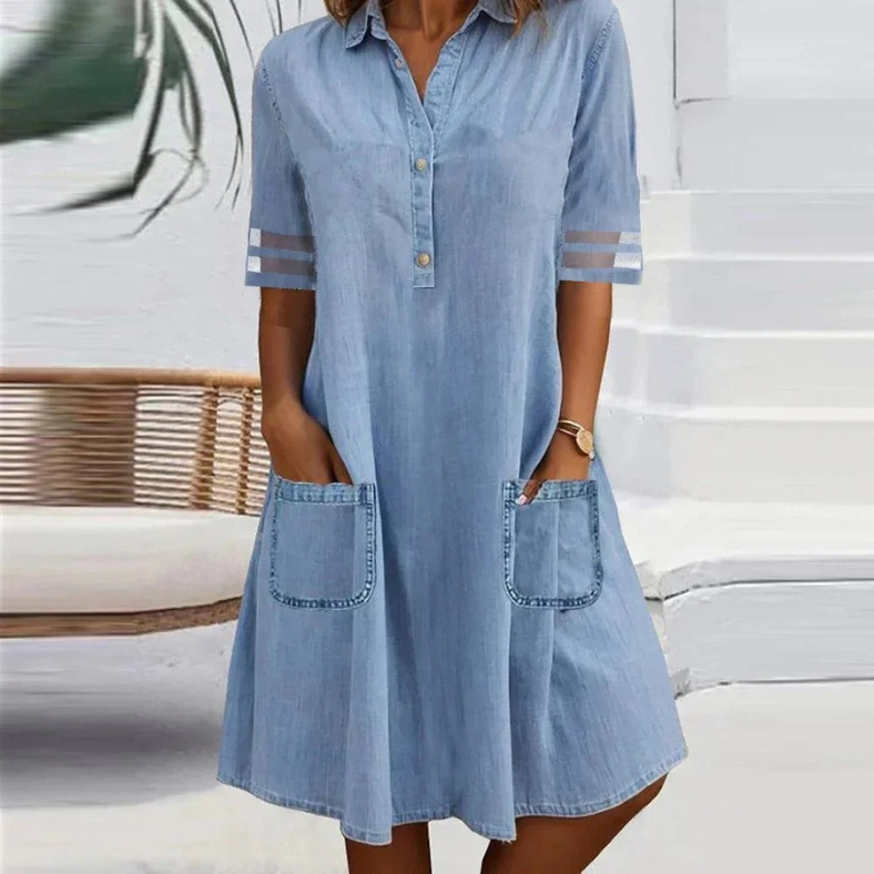 Giulia | Women's Mini Casual Denim Dress