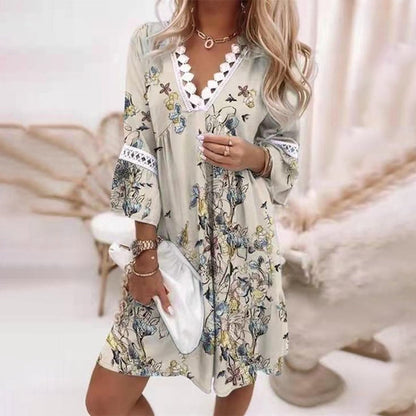 Veronique | Women's Mini Boho Oversized Summer Evening Dress