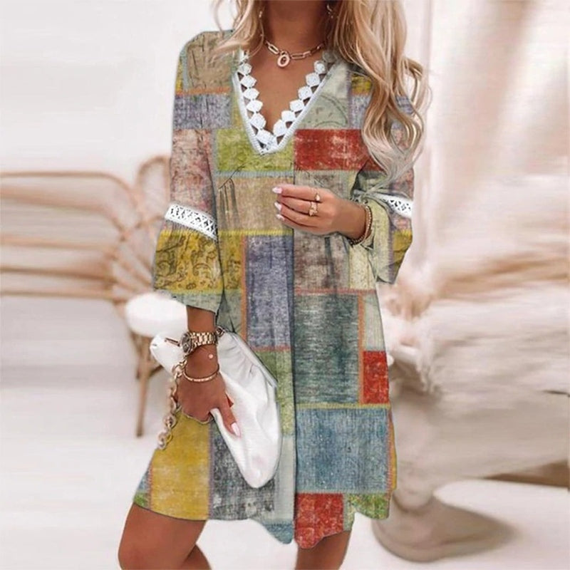 Veronique | Women's Mini Boho Oversized Summer Evening Dress