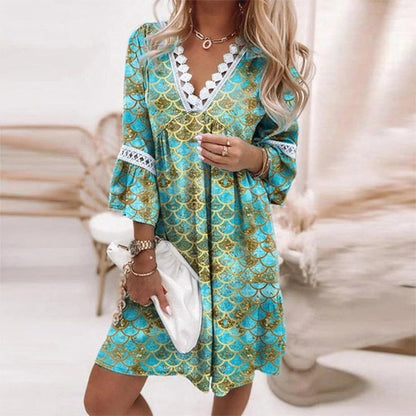 Veronique | Women's Mini Boho Oversized Summer Evening Dress
