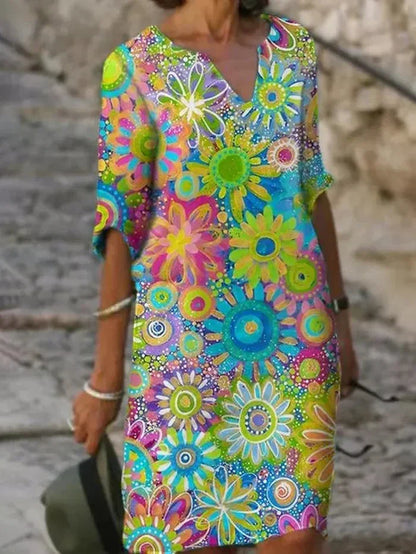 Sixtine | Women's Tummy-Control Floral Tummy Evening Dress