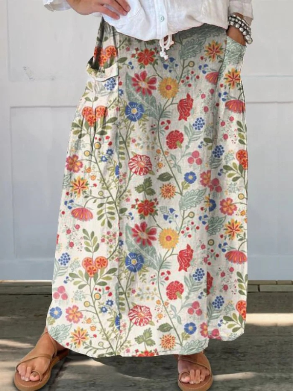 Tanzanite | Women's Floral Casual Print Skirt