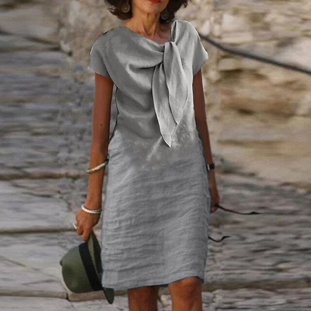 Venetia | Women's Midi Summer Bow Dress