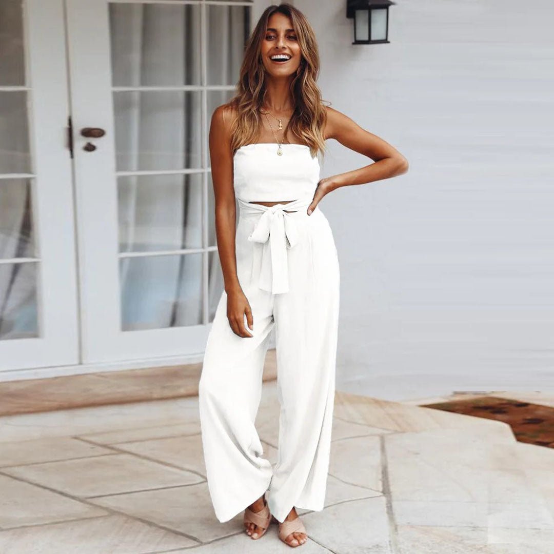 Velama | Women's Lace Wide-Leg Summer Jumpsuit