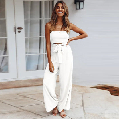 Velama | Women's Lace Wide-Leg Summer Jumpsuit