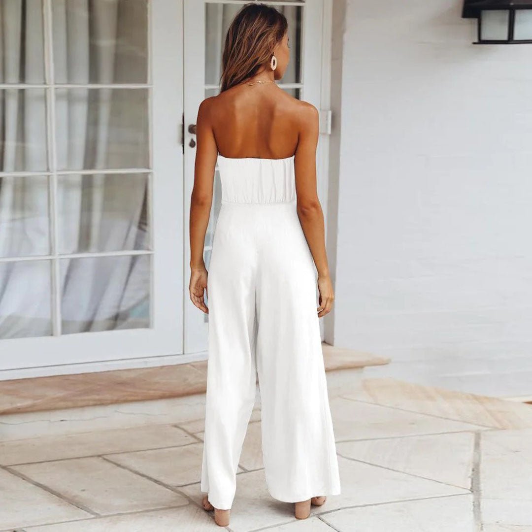 Velama | Women's Lace Wide-Leg Summer Jumpsuit