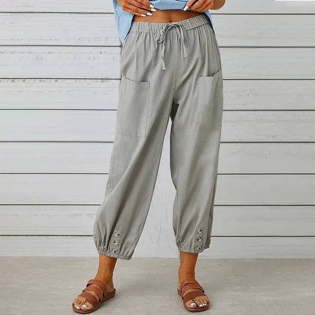 Dalena | Women's Summer High Waist Trousers