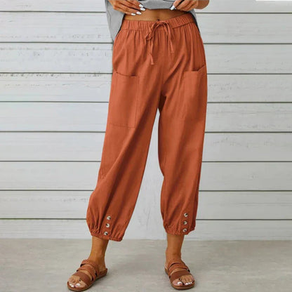 Dalena | Women's Summer High Waist Trousers