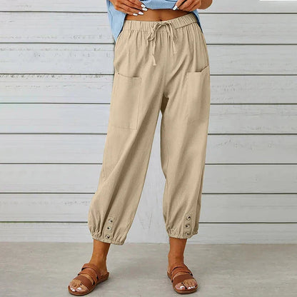 Dalena | Women's Summer High Waist Trousers