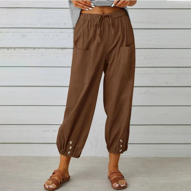 Dalena | Women's Summer High Waist Trousers