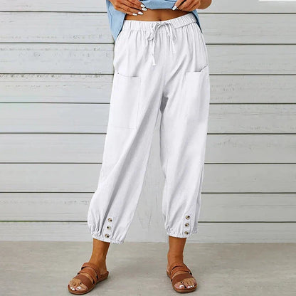Dalena | Women's Summer High Waist Trousers
