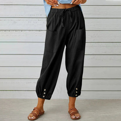 Dalena | Women's Summer High Waist Trousers