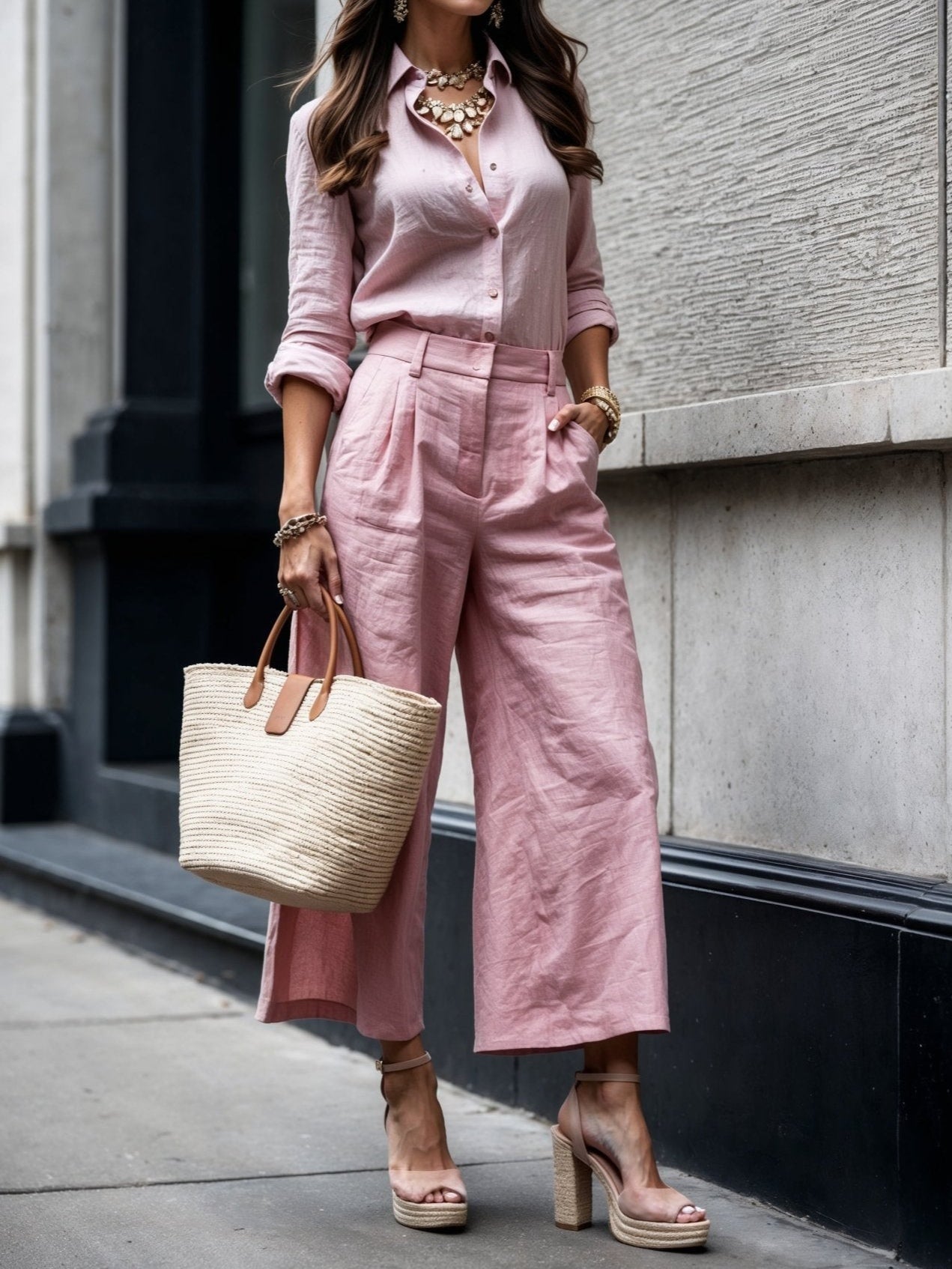 Idamira | Women's Casual Capri Pants Set